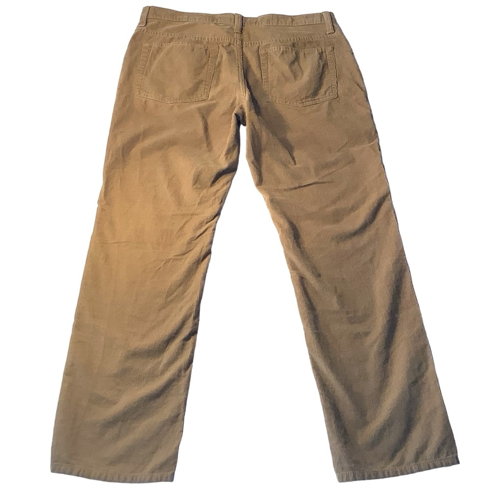 🛍️3/$25 BUNDLE Straight Leg Corduroy Pants Brown Tan Color Size Medium - Picture 4 of 5
